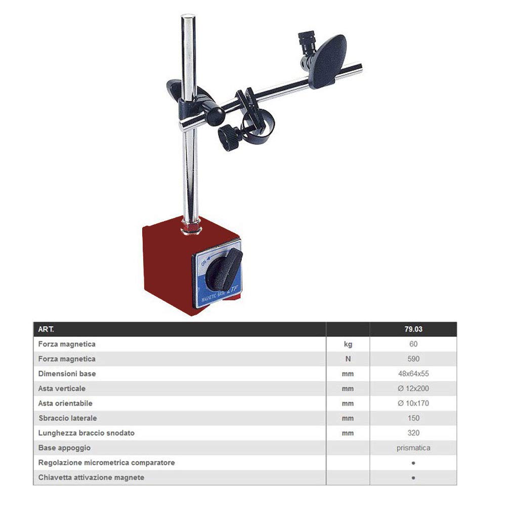 Supporto Di Comparatore Articolato - S-20 F M - Fisso - 3D / Con Base E Interruttore Magnetici - Foto 10