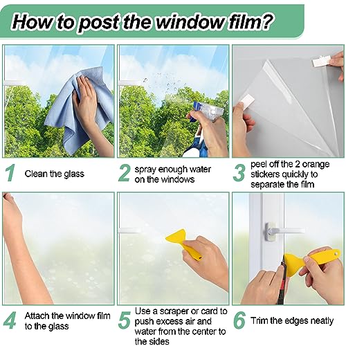 Película de privacidad para ventana de vidrio esmerilado miniatura 5
