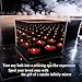 Infinity Mirror Tea Light Candle Holder Slot with Electric Flameless Compatible Design - Glass Reflective Centerpiece with Wooden Base for Events & Weddings - Decorative Votive Light Box (4)