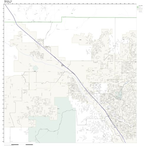 Amazon.com : ZIP Code Wall Map of Marana, AZ ZIP Code Map Not Laminated ...