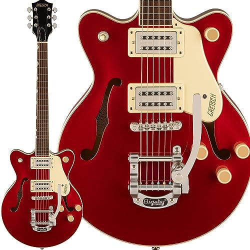 Gretsch G2655T Streamliner Center Block Jr Double-Cut with Bigsby Brandywine – Guitare Semi Acoustique - Les Beatles, Paul McCartney, John Lennon, RIngo Starr, George Harrison Gretsch G2655T Streamliner Center Block Jr Double-Cut with Bigsby Brandywine - Guitare Semi Acoustique