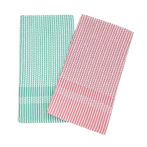 Image of Cotton Large Size Bath Towels | 500 GSM |Quick Dry & Absorbent Towels for Bath, Travel, Gym & Beach| Pack of 2 | Lightweight | Skin Friendly | Multicolor (Pink)