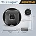 Lanzar Two Way Marine Speaker System, One Pair 6.5 inch Marine Component Speaker, 450 Watts Max Power with 4 Ohm Impedance, Waterproof, Flush Mount Capability, Resin Treatment Cloth Surround, Black