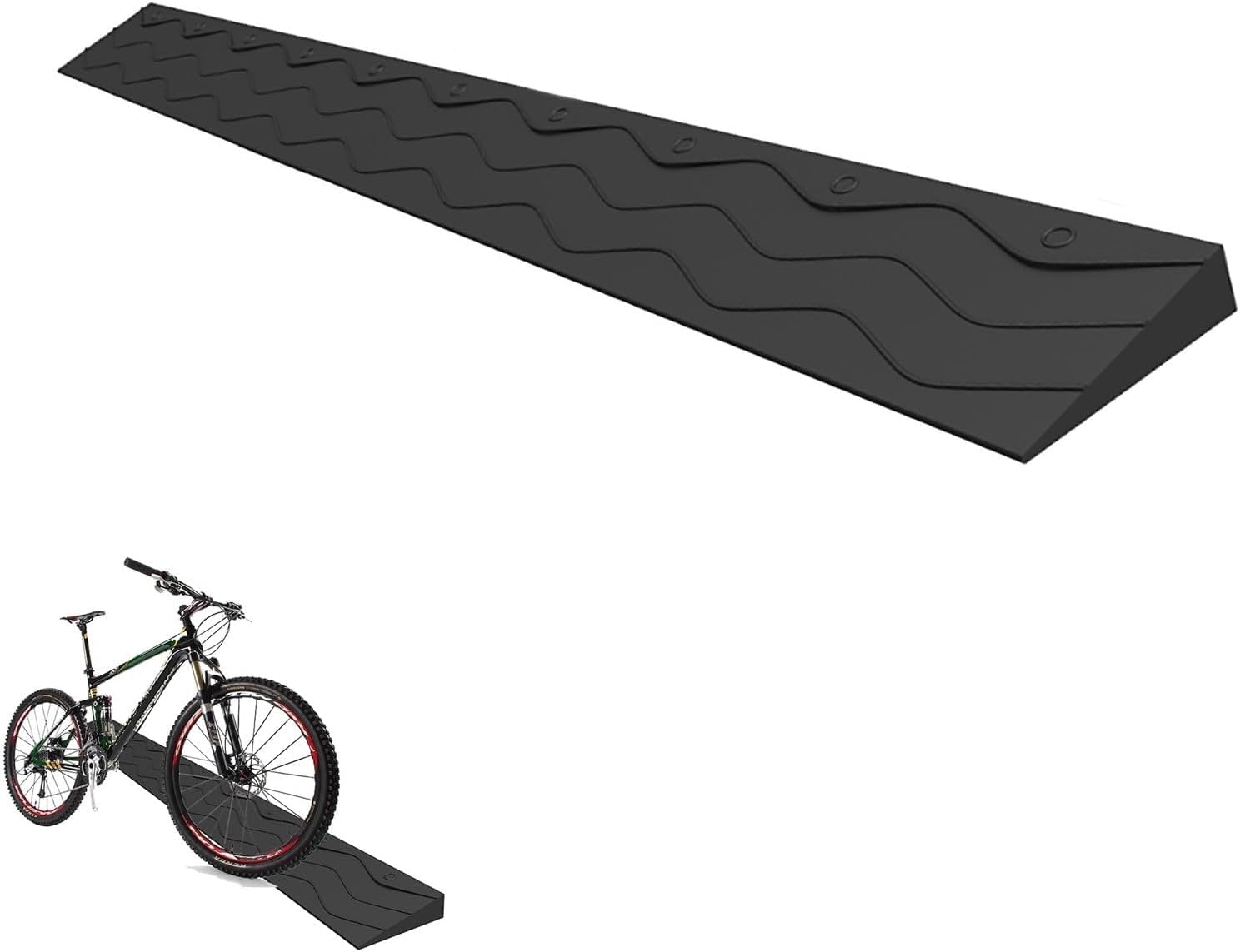 Rampe pour fauteuil roulant 100x13x6,5 cm de seuil antidérapante