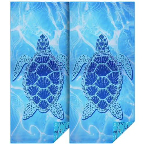 flintronic Serviette de Plage en Microfibre, 180 x 80cm Drap de Plage, Grande Serviette De Plage à SéChage Rapide, Serviette sans Sable pour la Plage,...