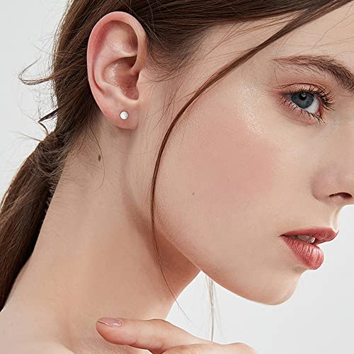 2mm Opal Stud Earrings Sterling Silver 925 Colorful Stone Tiny Ball Cartilage Earrings Tragus Studs Piercing Barbell Mini Small Earrings Dainty Jewelry for Women Girls Sensitive Ears2