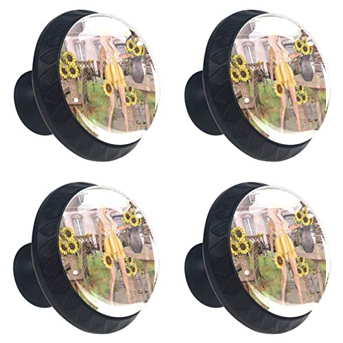 Bouton de meuble fleur pour placard de cuisine fleurie