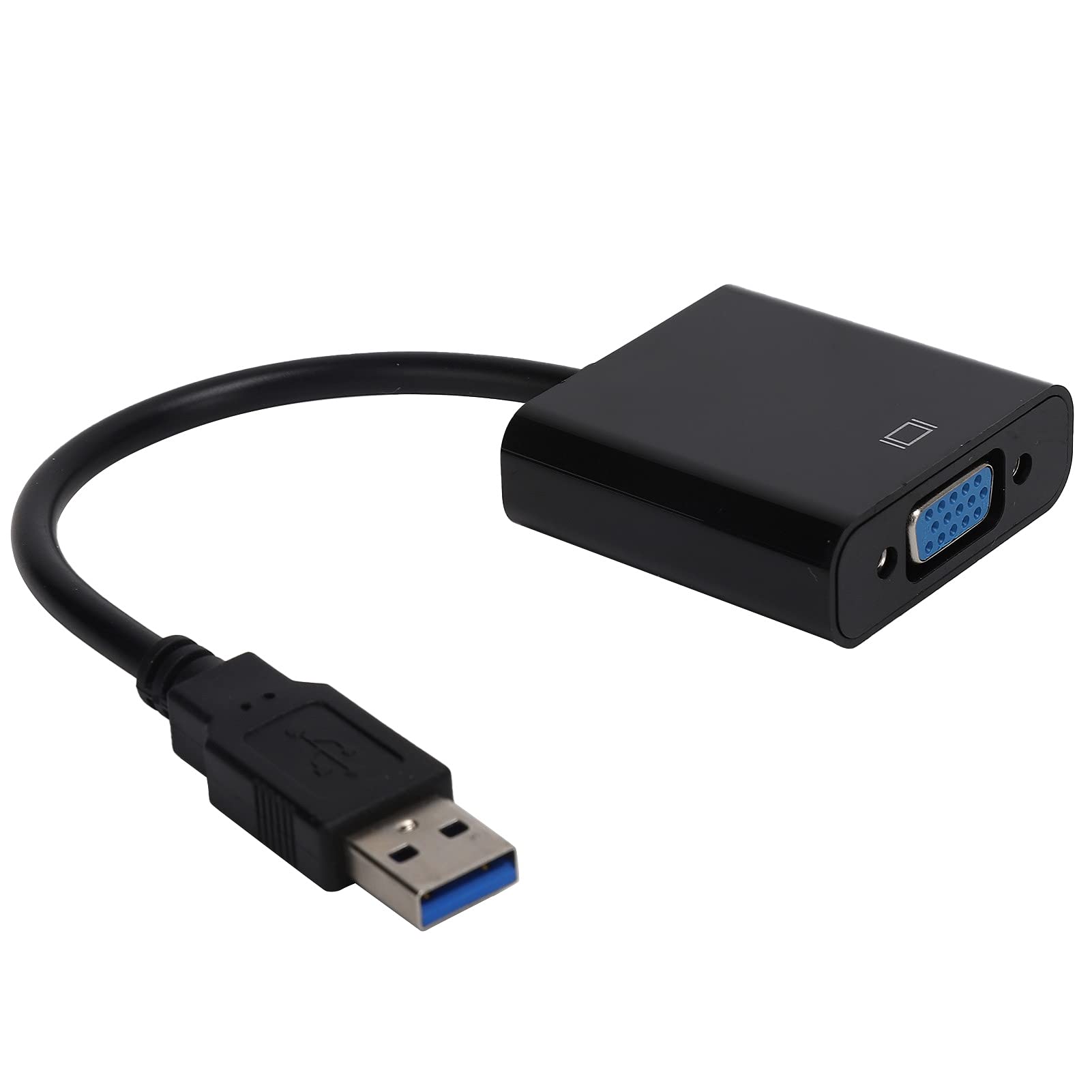 Kabel Adaptera USB3.0 na VGA Konwerter 1080P HD Zewnętrzna Karta Graficzna do Akcesoriów Komputerowych (Czarny)