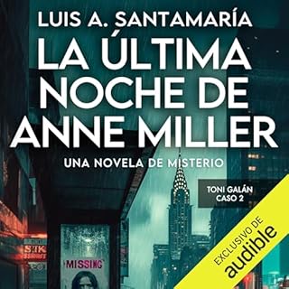 Diseño de la portada del título La última noche de Anne Miller