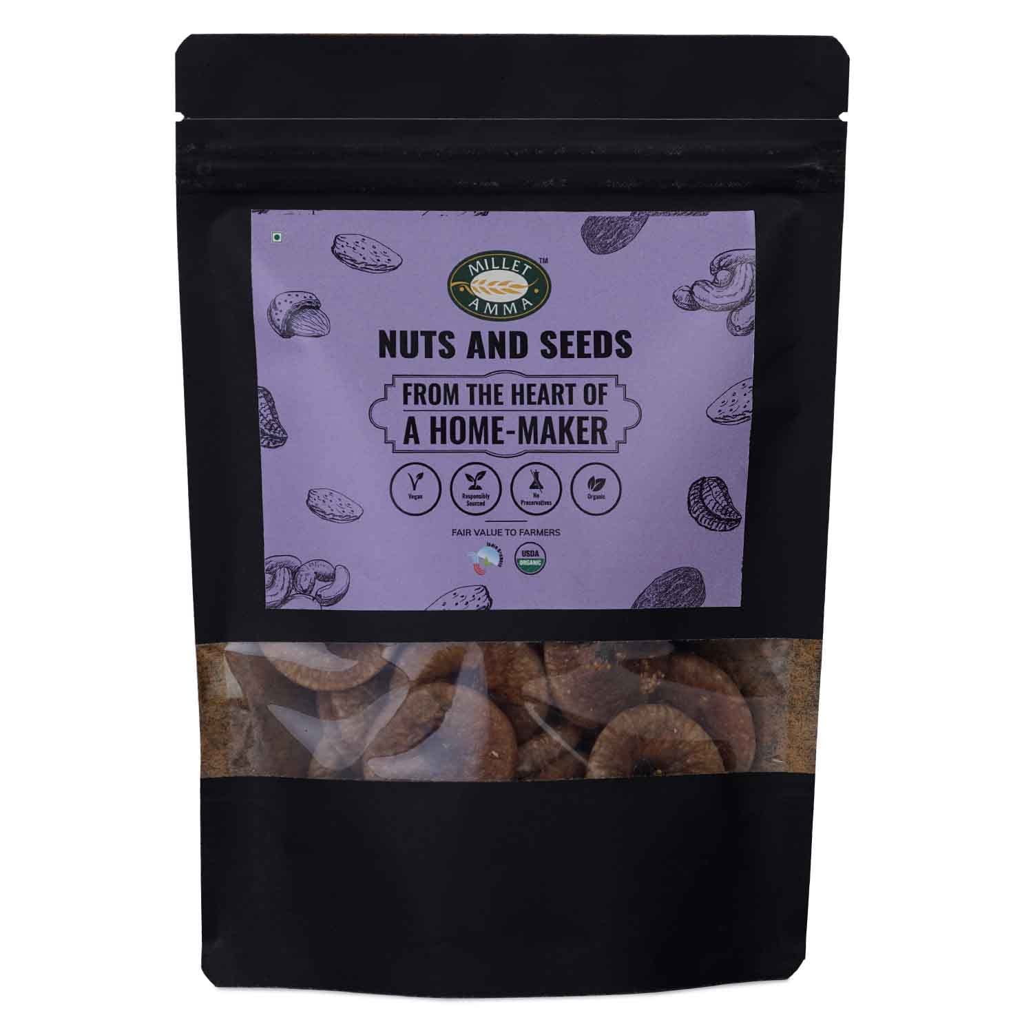 Millet Amma Organic Dry Figs (Anjeer) - 250 Gms Pack | Rich in antioxidants , Source of Fibre Calcium & Iron | Low in calories | Good for Physical Health , Helps in Weight Management & Blood Purification | Immunity Booster (B0B2Y5RVZ2) Amazon Price History, Amazon Price Tracker