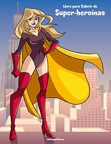 Livro para Colorir de Super-heroínas: 1