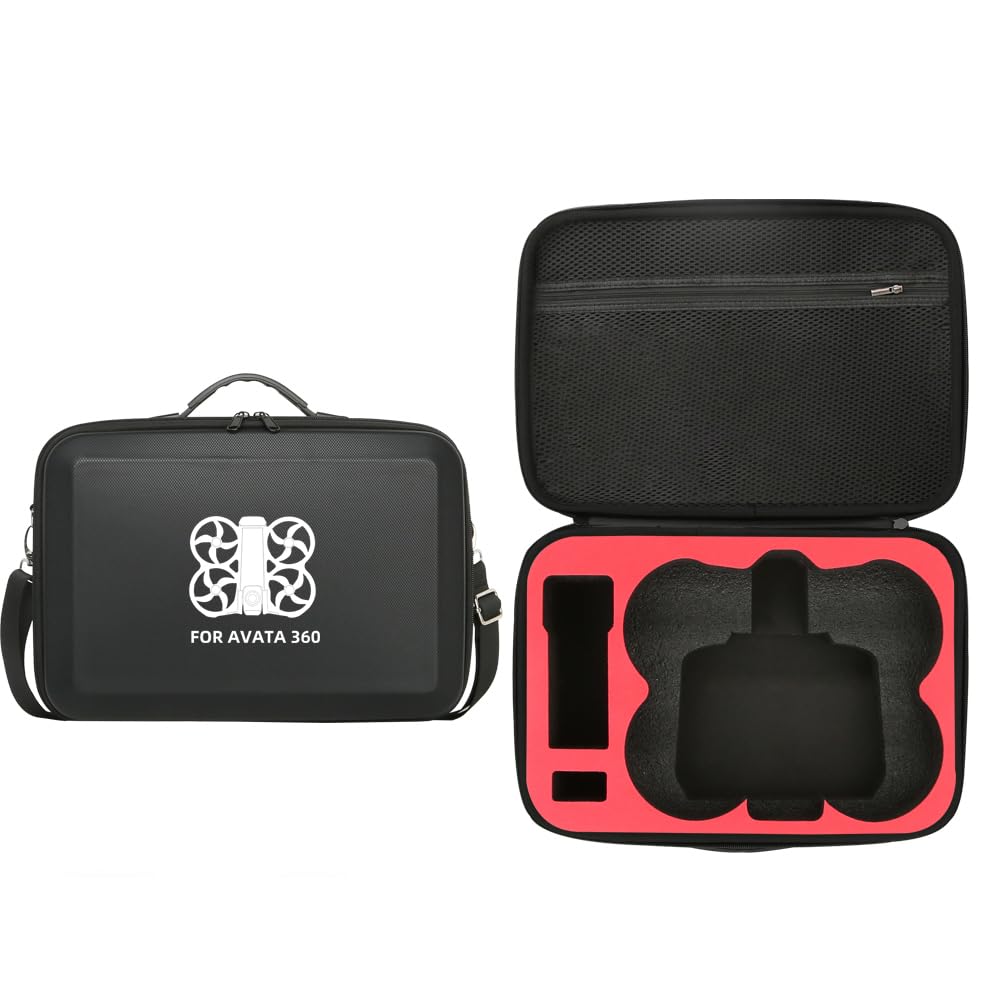 Futerał do DJI Avata 360, wodoodporna torba do przechowywania PU do Avata 360 RC 2 Fly More Combo, akcesoria do koncentratora ładowania baterii, organizer, przenośna ochronna podróżna torba na
