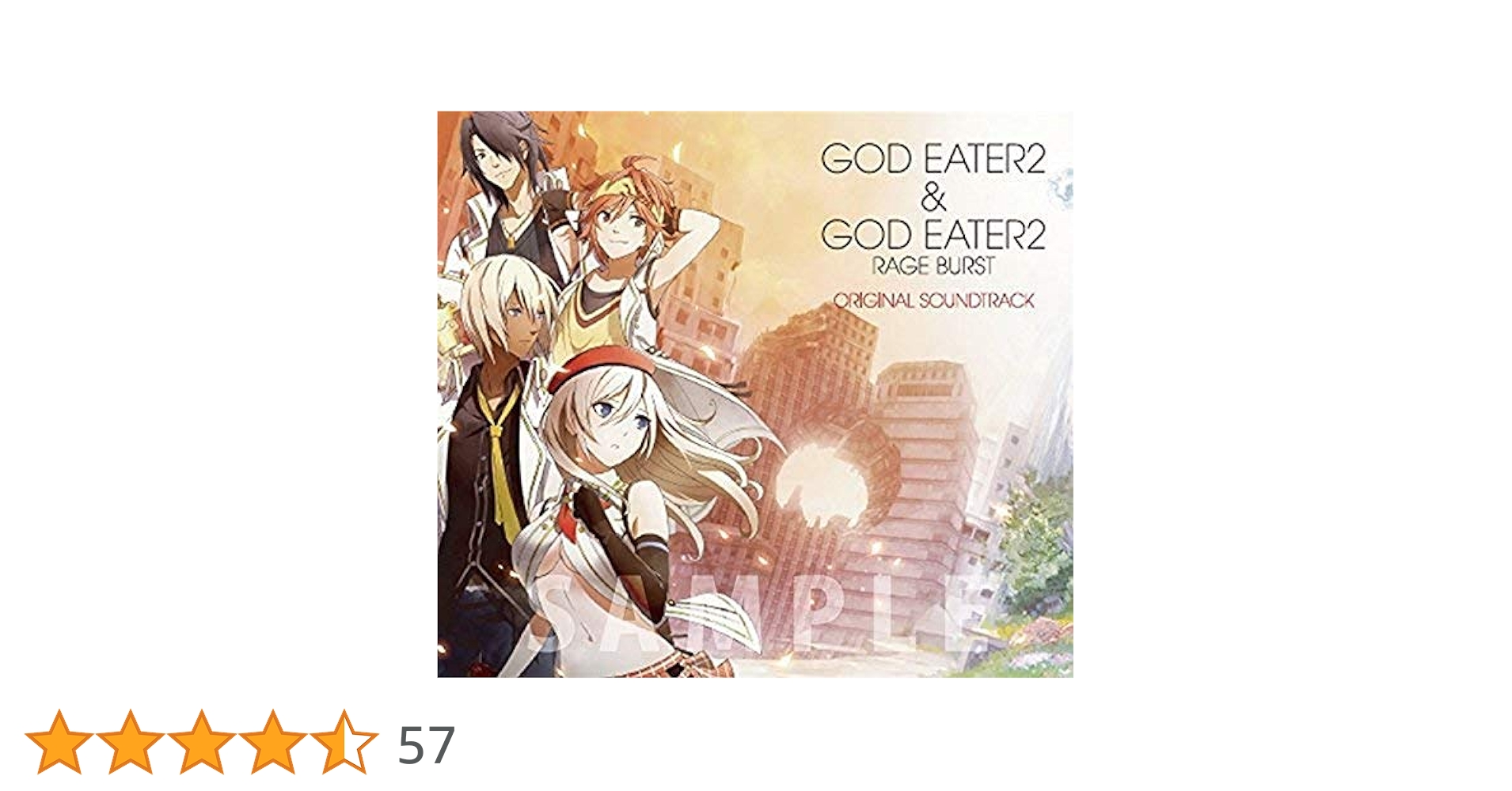 GOD EATER2 & RAGE BURST サウンドトラック　CD＋DVD GOD EATER 2 & GOD EATER 2 RAGE BURST ORIGINAL SOUNDTRACK CD3
