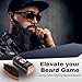 Gents Wood Small Travel Beard Brush - Natural Boar Bristles with Wooden Grooved Handle Mini Size Portable (Small, 3, Count)