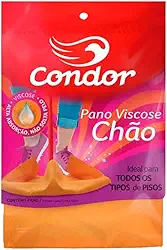 Condor, Pano de Chão Viscose, Todos os Tipos de Pisos, Alta Absorção, Sem Riscos ou Pelos, Transparente