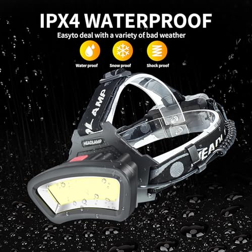 Pzzoe C01-Z Headlamp Led Headlight Rechargeable 22000 High Lumen Usb Head Light thumb #5