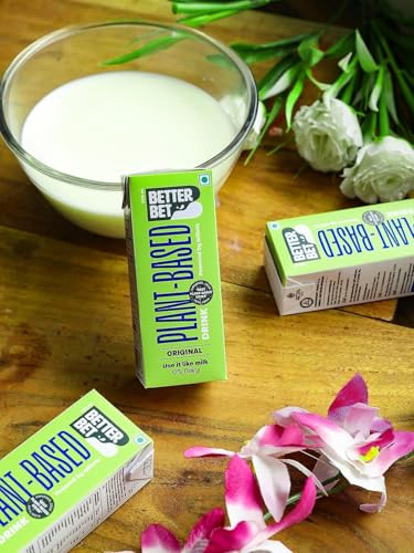 Image of Better Bet Plant Based Drink 180ml | Lactose Free | Use it Like Milk | Barista Approved | No Added Sugar | No Added Preservatives | No Cholesterol | No Trans Fat | Vegan Pack of 1