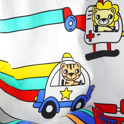 Toddler Little Boys Cartoon Print Pullover Long Sleeve Oversized T-Shirt3