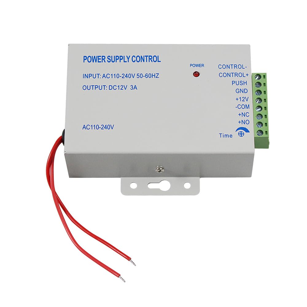 Alimentation de contrôle d'accès K80 Interrupteur d'alimentation DC 12 V AC 110~240 V pour Tous Les Types système de contrôle d'accès de Verrouillage avec Retard