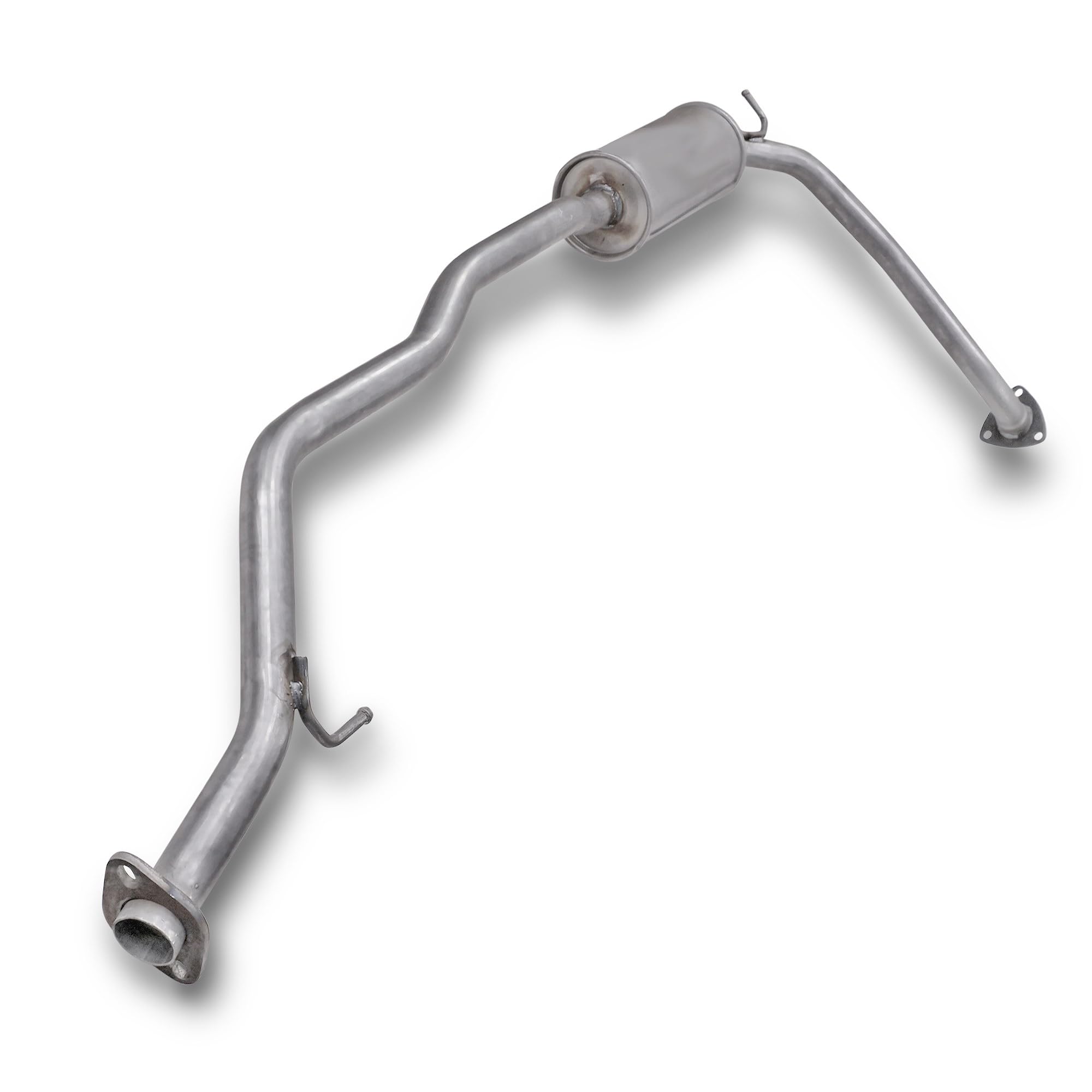 ATEC Germany Auspuff Schalldämpfer Set 1x Mittelschalldämpfer, 1x Endschalldämpfer inkl Montagezubehör Kompatibel mit HONDA JAZZ II (GD_, GE3, GE2)