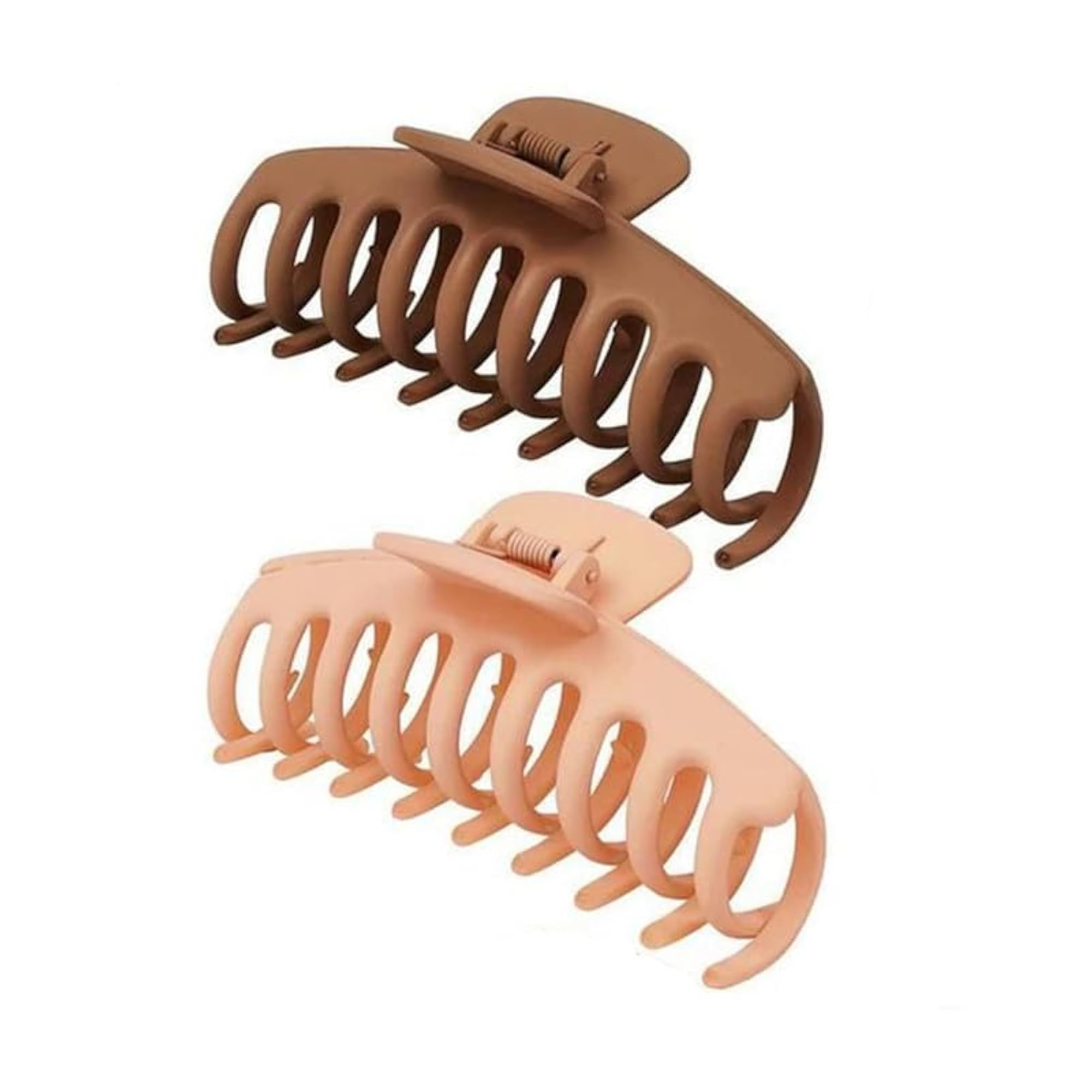 Stylish Matte Finish Acrylic Hair Claw Clips Pack of 6