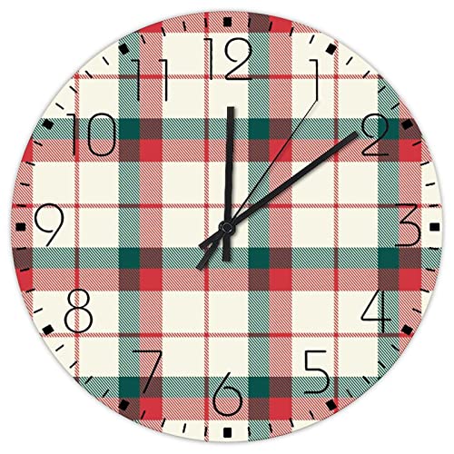 Horloge murale de chambre d'enfant ronde en bois motif rustique pour apaiser les nuits de bébé - 2