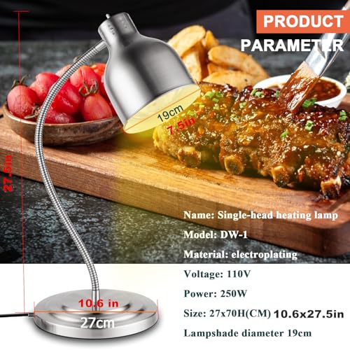 Ymjoinmx KACI031 Food Heat Lamp Commercial Food Warmer Lamp Food Service Restaurant Retractable Heat Lamp Heating Lamp thumb #1