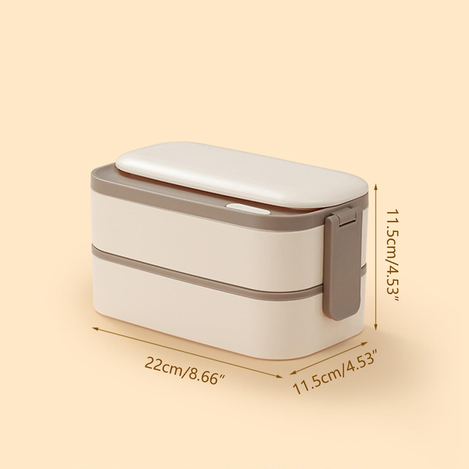 Cajas de almacenamiento de alimentos de doble capa para estudiantes, fiambreras de acero inoxidable 304 para oficina, contenedor de almuerzo de doble capa