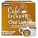 Cafe Escapes Chai Latte Keurig Single-Serve K-Cup Pods, 72 Count (6 Packs of 12)