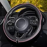 VORTEIL: Sport-Stil bringt lebendige Farben in Ihr Auto; Die Lenkradhüllen Leder bietet den Anwendern ein äusserst Komfortables Fahrvergnügen, gleichzeitig bietet der Lenkrad Bezug eine optische Aufwertung des Fahrzeuges.