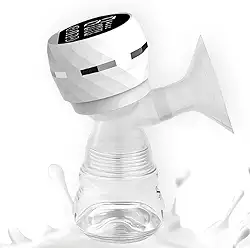 Bomba de Tirar Leite Elétrica, Portátil e Silenciosa – Extrator de Leite Materno Confortável, Compacta e Discreta com Massageador de Mama, Tela LED, 2 Modos e 9 Níveis de Sucção