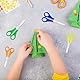 20 Stück Kinderschere, Schere Bastelscheren Schule, 1. klasse Kinderscheren Klein, Kunststoffgriff Schere Kinder mit Skala für DIY Handwerk, 5 Farben