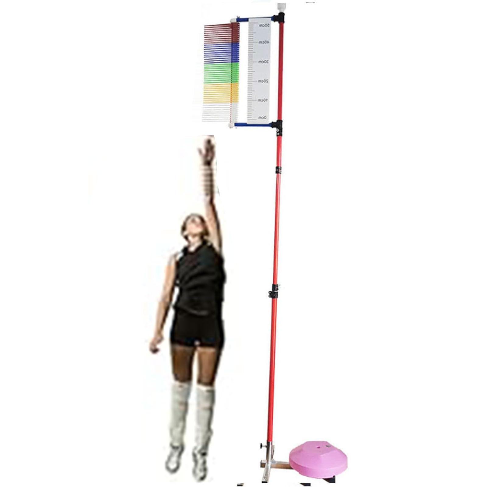 Probador de Salto Vertical Ajustable en Altura, Challenger Vertical - Soporte de medición de Salto Tester Training Aid,1.3-3.6 Meters