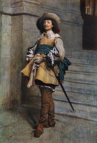 ARToPHIIU Pared Arte Cuadro Artistica Imagen Lienzo Famosa Pintura Reproducción Una época caballeresca de Luis XIII de Jean Louis Ernest Meissonier para Decoración de Paredes 60x90cm