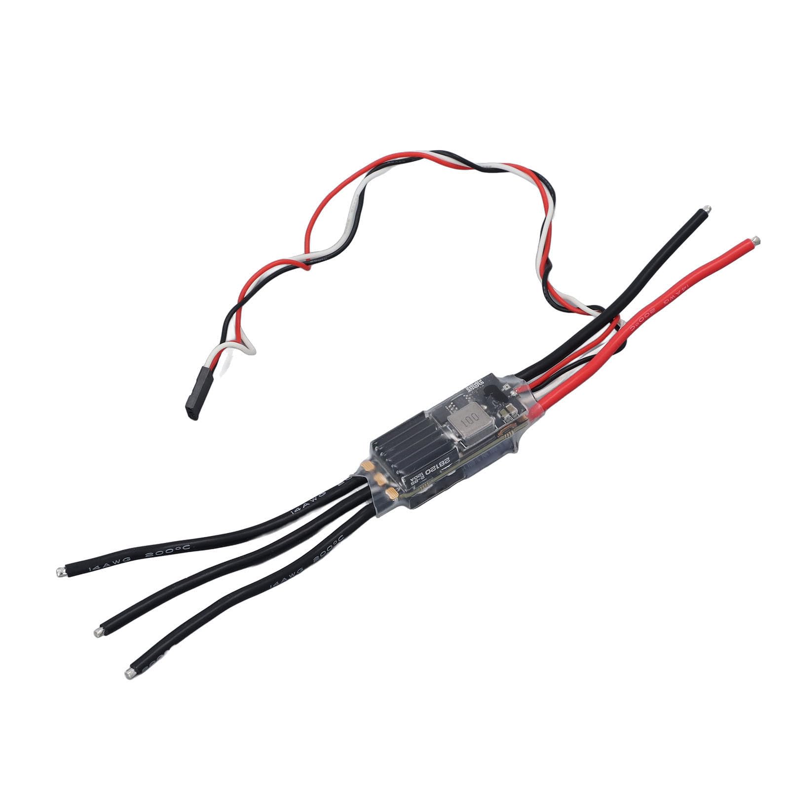 Cocoarm Regolatore di velocità Elettronico ESC Senza Spazzole con BEC Regolabile da 2 a 8S Lipo 120A STM32G071 128KHz PWM Supporto Protocollo Multiplo per RC Drone Aereo Barca Auto