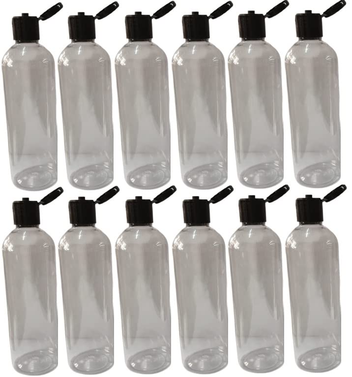 500ml Empty Clear Plastic Bottles Size Cosmetic Travelling Containers Small Leak Proof Squeeze Bottles| Pack of 12-image-27