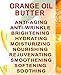 Botanical Beauty ORANGE OIL BUTTER 100% Natural Pure VIRGIN UNREFINED RAW Cold Pressed. Orange essential Oil, Shea Nut Butter Butyrospermum Parkii for Face, Skin, Body, Hair, Nails (4 Fl Oz)