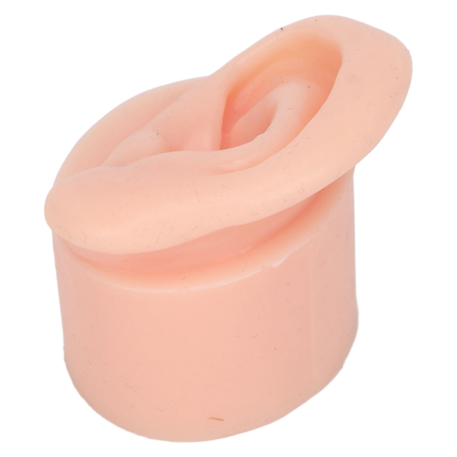 PERFORATING Ear Model, Light Skin Color Simulation Teaching Tool for the Long Hearing Channel Drilling Practice Soft Ear Model for School (Left)