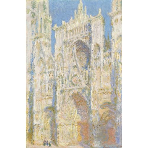 Toile Monet Cathédrale de Rouen au soleil 76x101 cm impression grand format