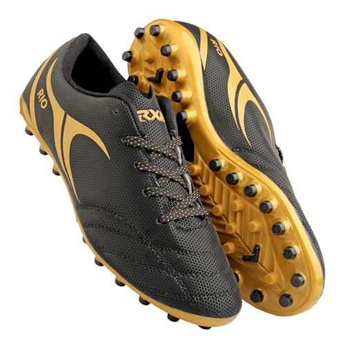 Image of RXN Men's Turbo Football Studs | Lightweight & Durable Cleats Football Shoes | Superior Traction for All Pitches | Premium Comfort & Performance for Every Match