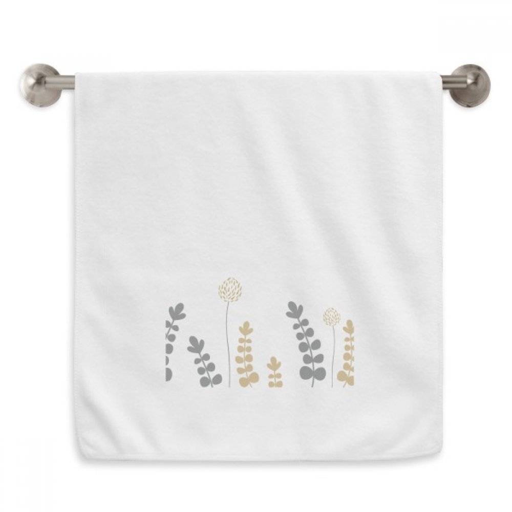 Serviette pissenlit résumé plantes art blanche essuie main 13x29