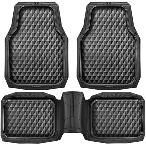 CAR PASS Heavy Duty Rubber Car Mats Cover