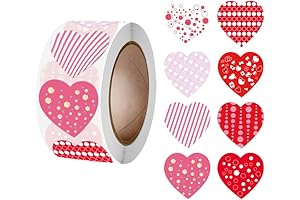 Express Love with 500 Vibrant Valentine's Day Heart Stickers