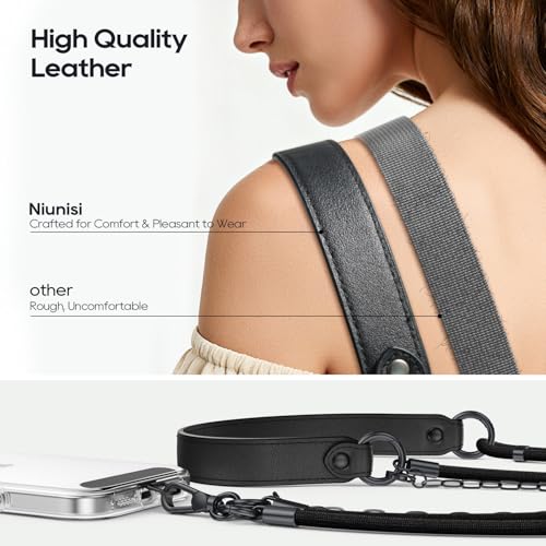 Image of Phone Lanyard, Detachable Cell Phone Lanyard Universal Crossbody Neck Strap with Tether Tabs for Smartphones