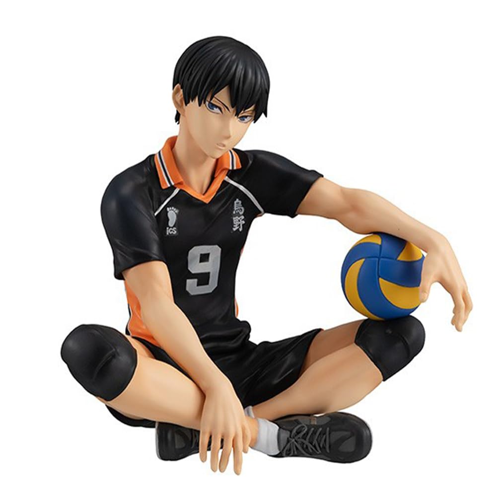 Anjinguang Haikyuu Figure Hinata Syouyou/Kageyama Statue Model 10cm Haikyuu!!! Figurine Collectible PVC Sitting Pose Sculpture Desktop Ornament — image 1