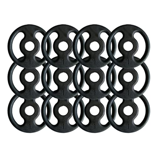 Kit Halteres de Anilhas e Barras Fitness - 18 Peças