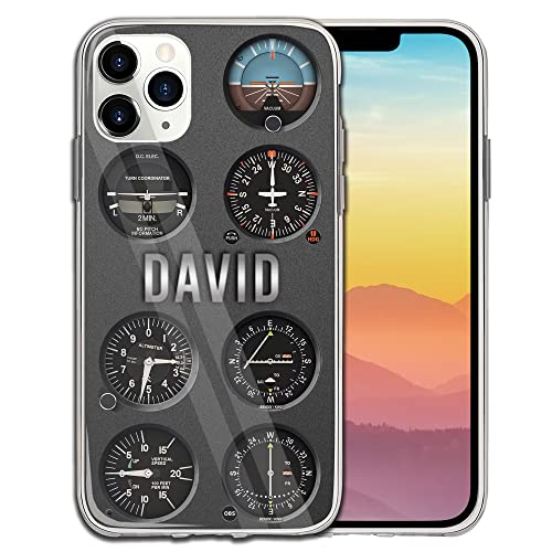 CASEZILY Personalized Pilot Gauges Phone Case Custom Name Aviator I'd