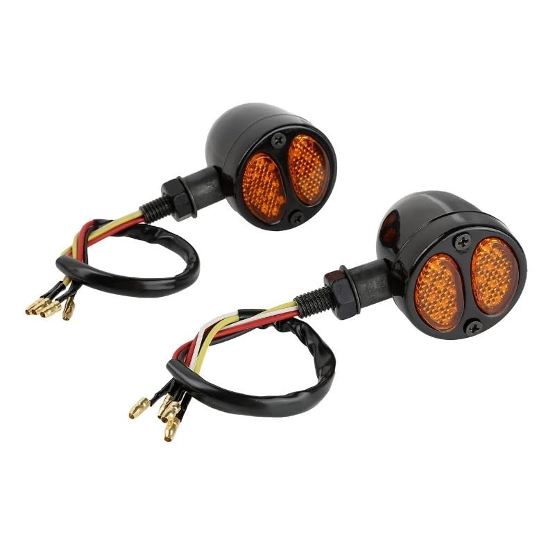 Moto Lumière Clignotant : Lot de 2 Feux de Freinage Universels Bicolores