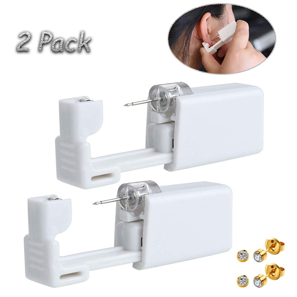 Buy Self Ear Piercing ,2 Pack Disposable Self Ear Piercing Kit - Safety