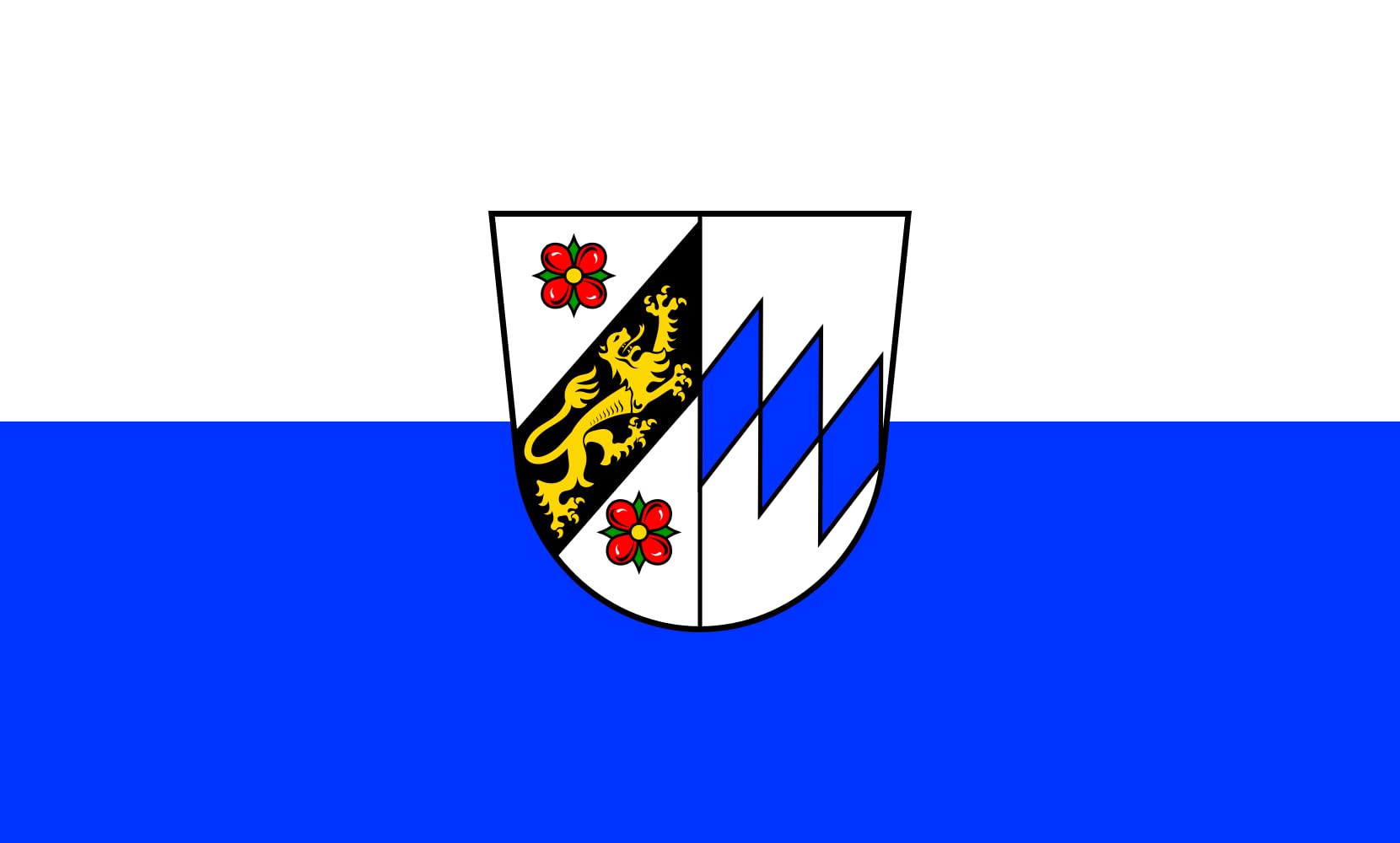 Drapeau Large Tittling M au format paysage de 1.35m²